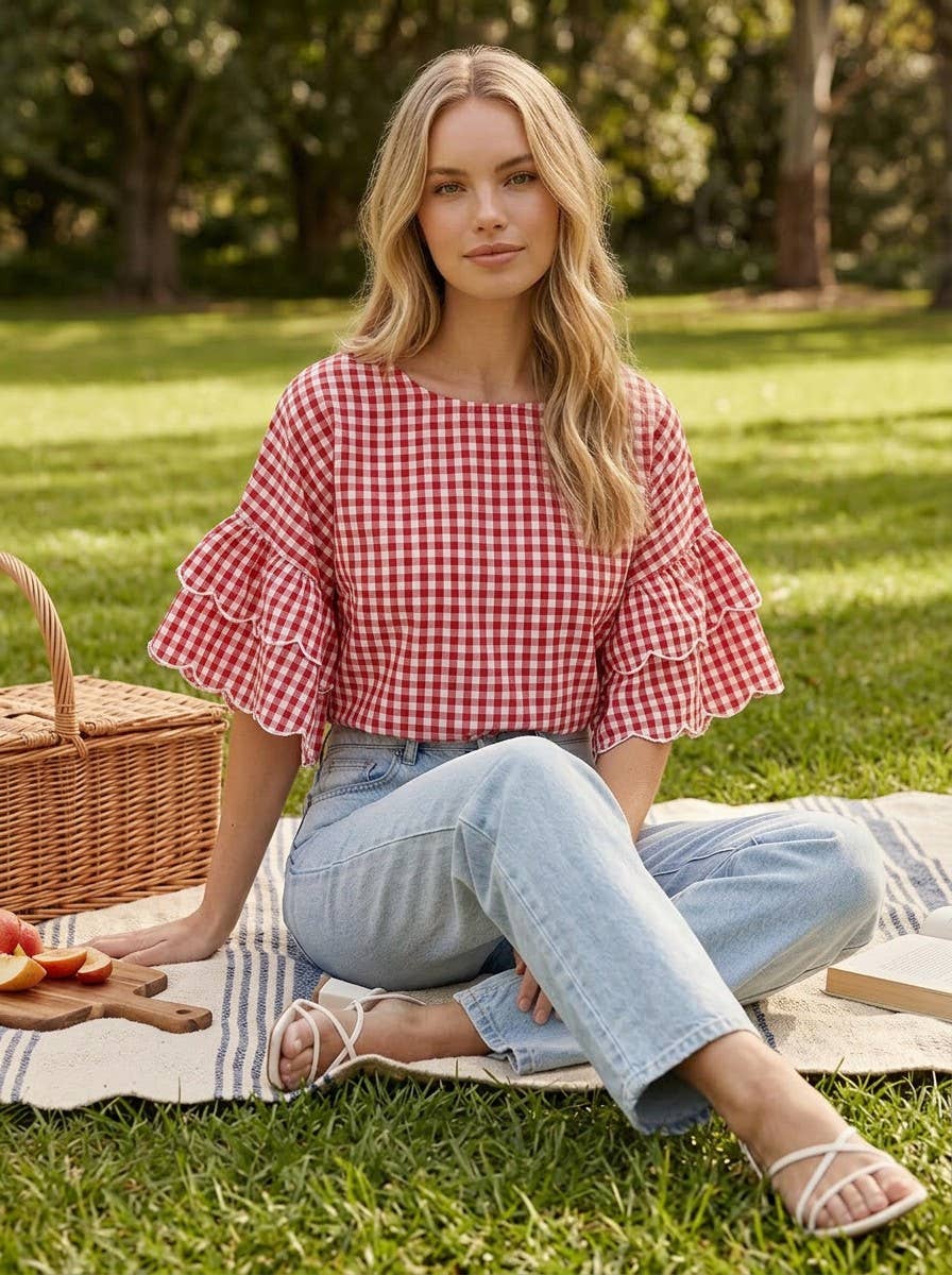 Prairie Picnic Ruffle Top