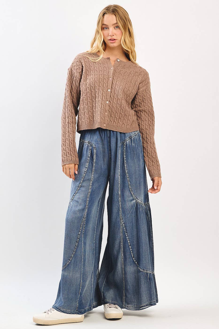 Prairie Breeze Washed Wide Leg Pants