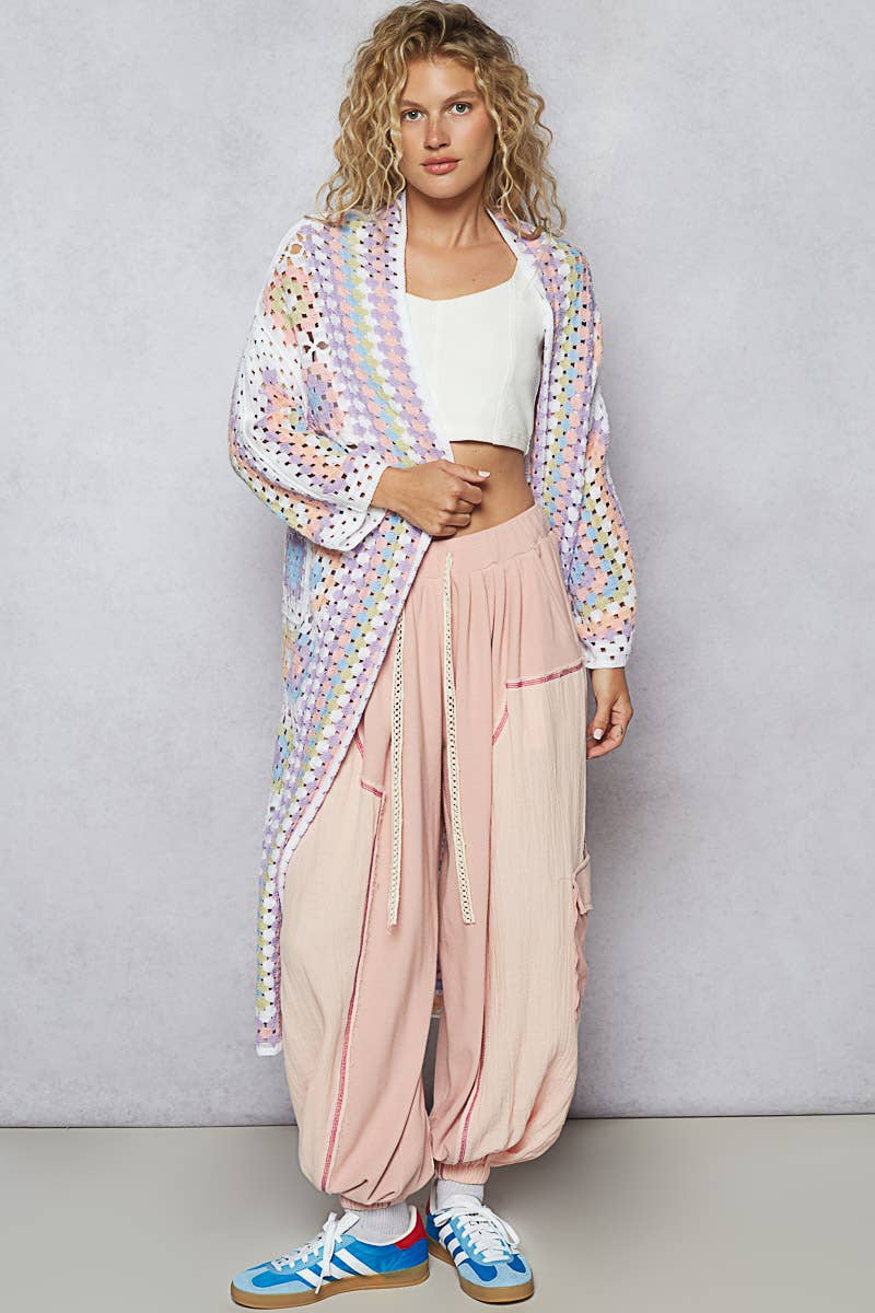 Desert Blooms Crochet Cardigan