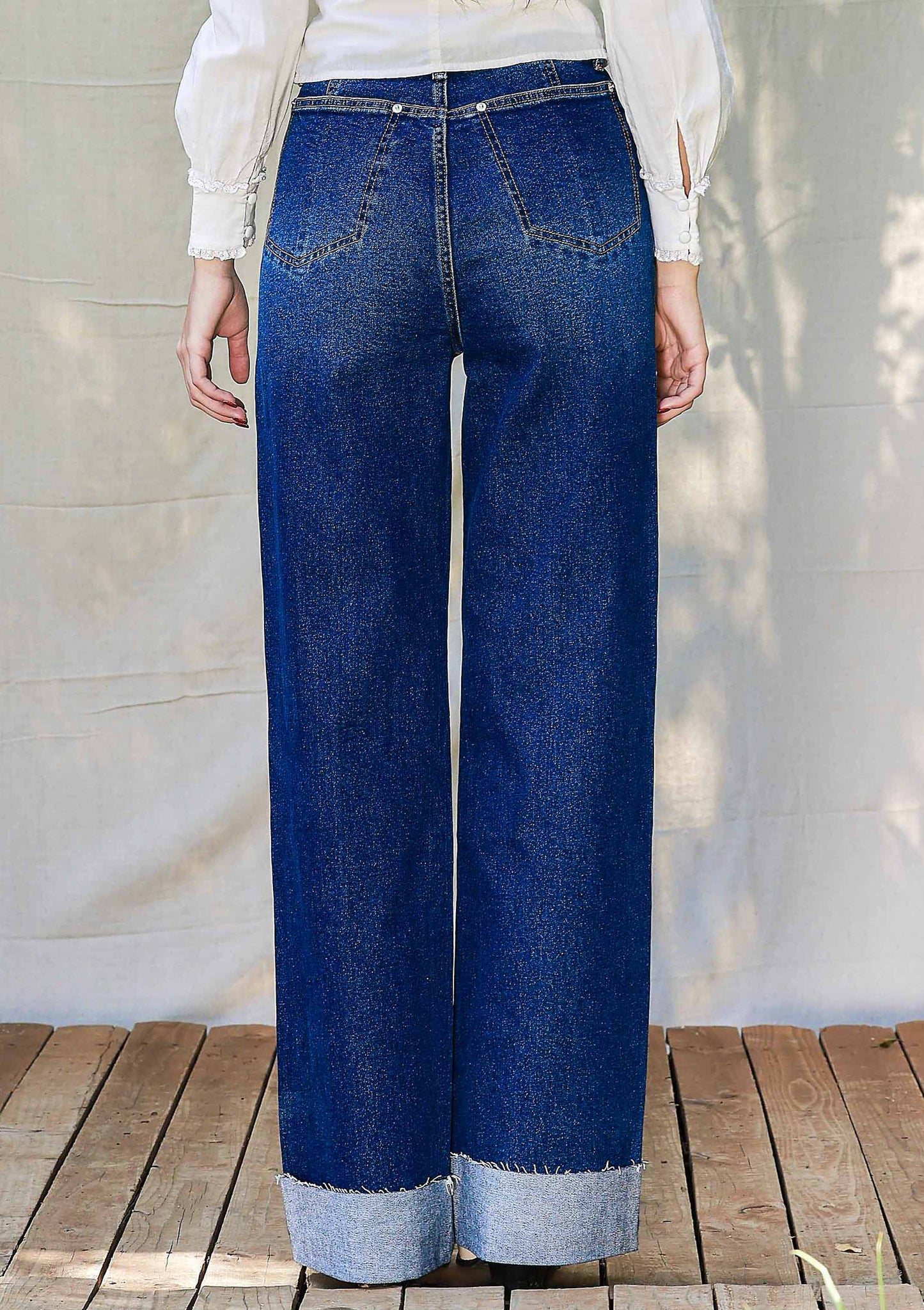 Cowgirl Classic Wide Leg Jeans – Dark Stone