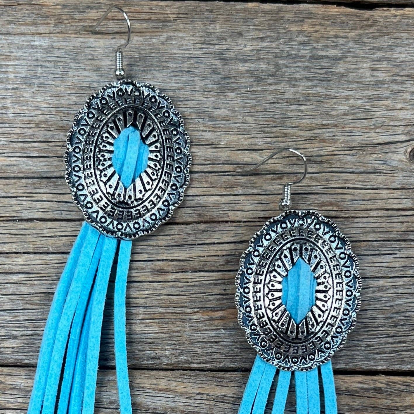 High Desert Fringe Turquoise Earrings