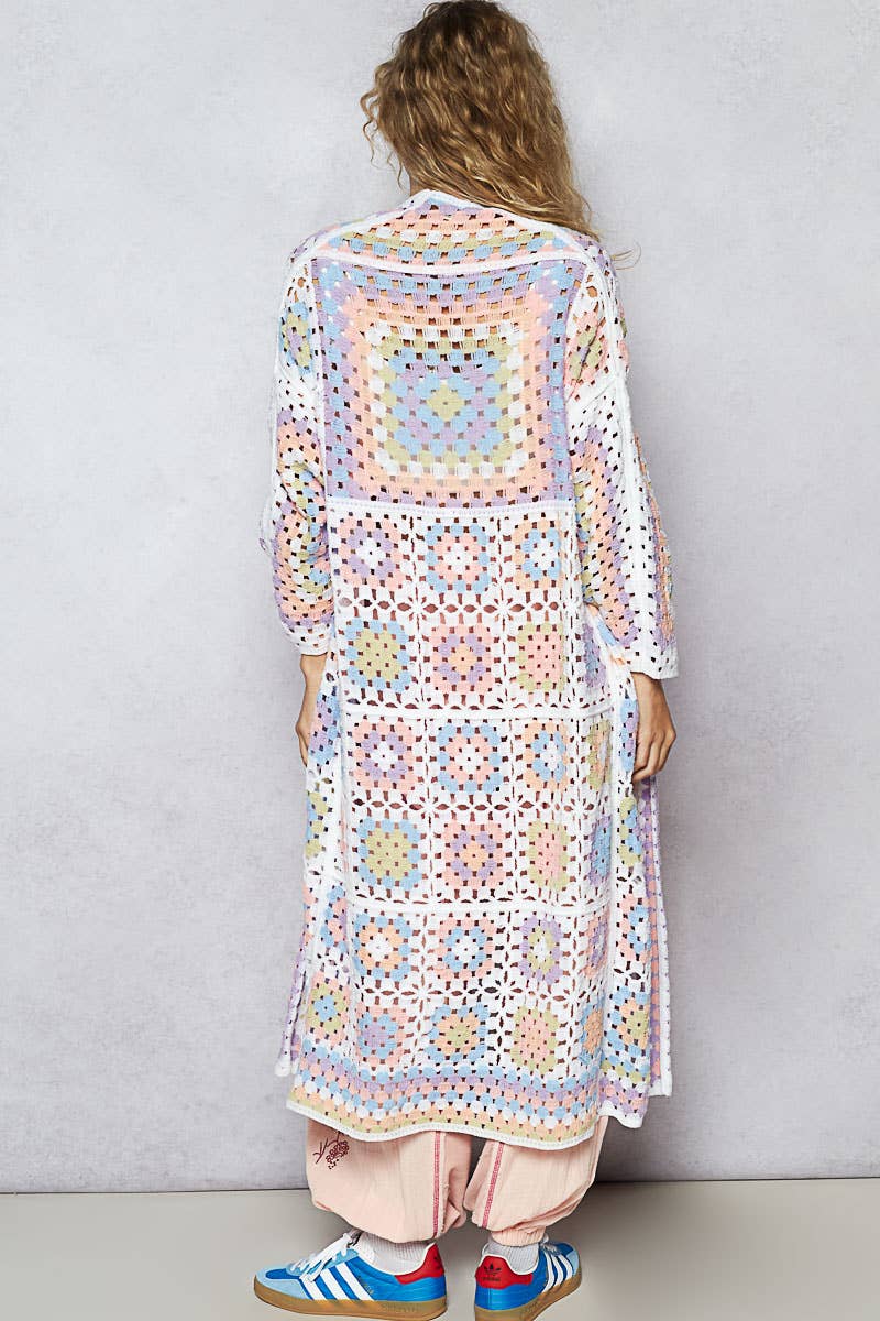 Desert Blooms Crochet Cardigan