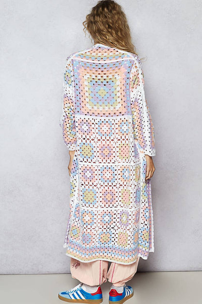 Desert Blooms Crochet Cardigan