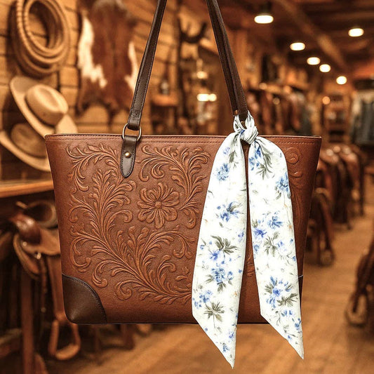 Blue & Green Western Skinny Mini Wild Rag Scarf – Cowgirl Necktie