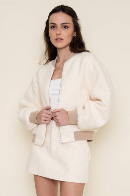 Cozy Ivory Fleece Jacket
