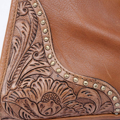 The Turquoise Trail Tooled Leather Shoulder Bag
