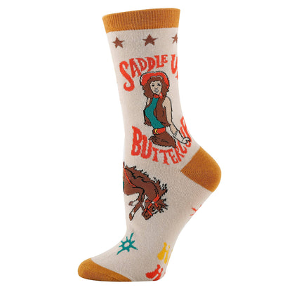 Saddle Up | Women’s Western Cowgirl Crew Socks