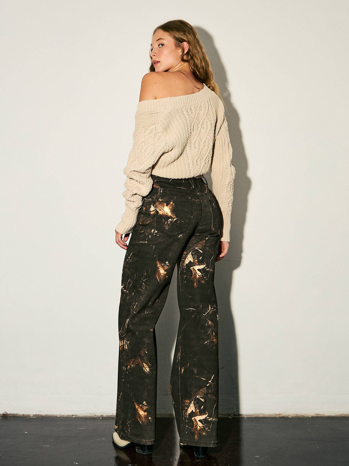 Backwoods After Dark Wide Leg Jeans