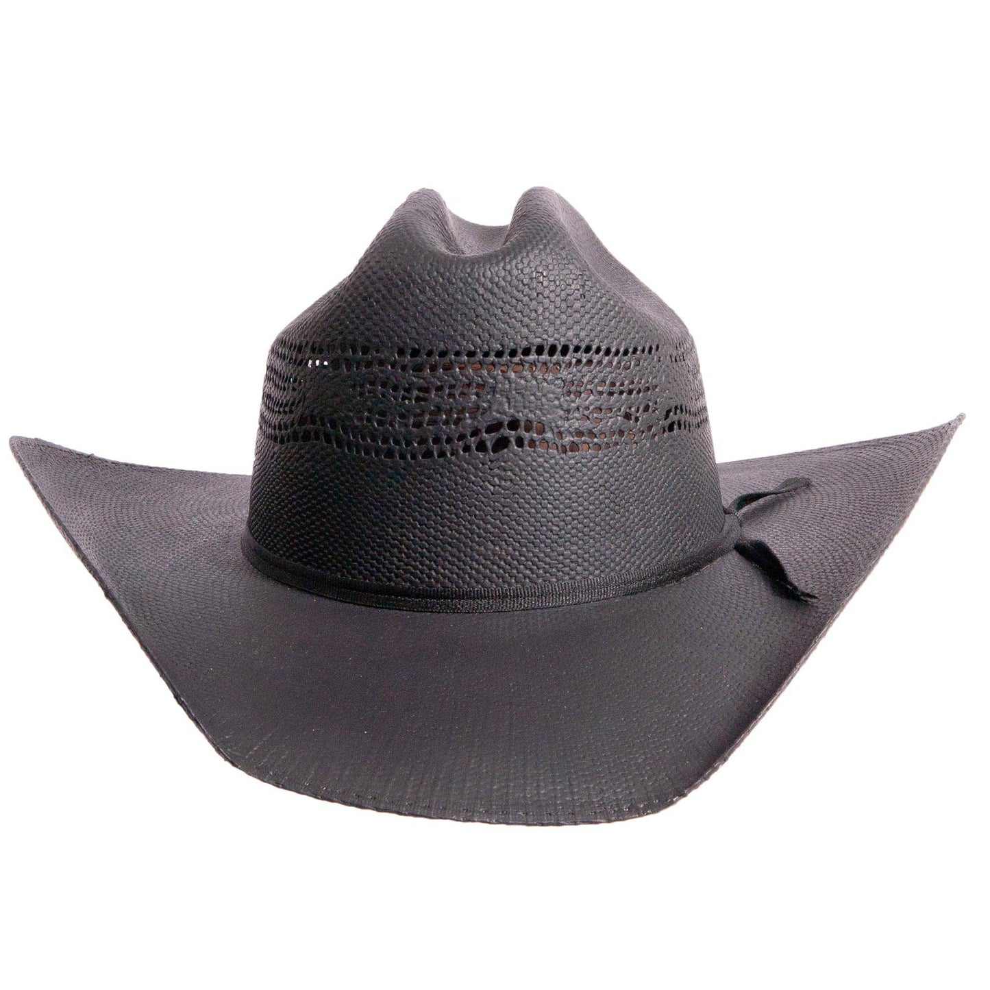 Bangora Straw Western Cowboy Hat - Style Bozeman: Black / LG