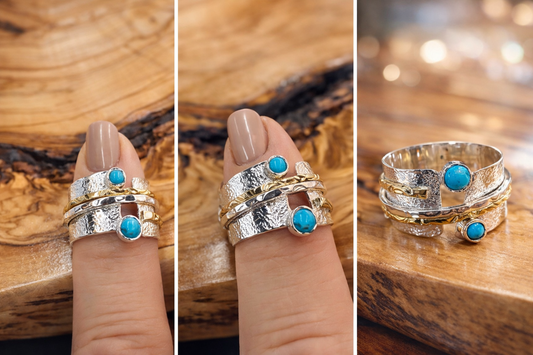 Blue Mesa Turquoise Spinner Ring