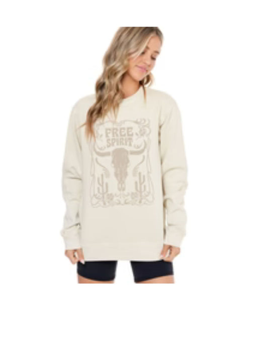 Vintage Long Horn Sweatshirt