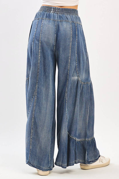 Prairie Breeze Washed Wide Leg Pants