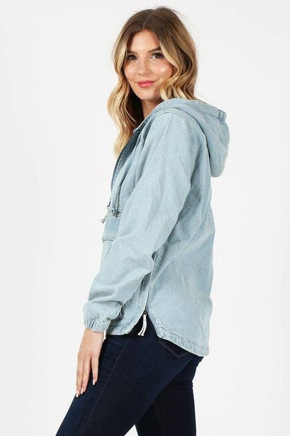 Women's Denim Hoodie