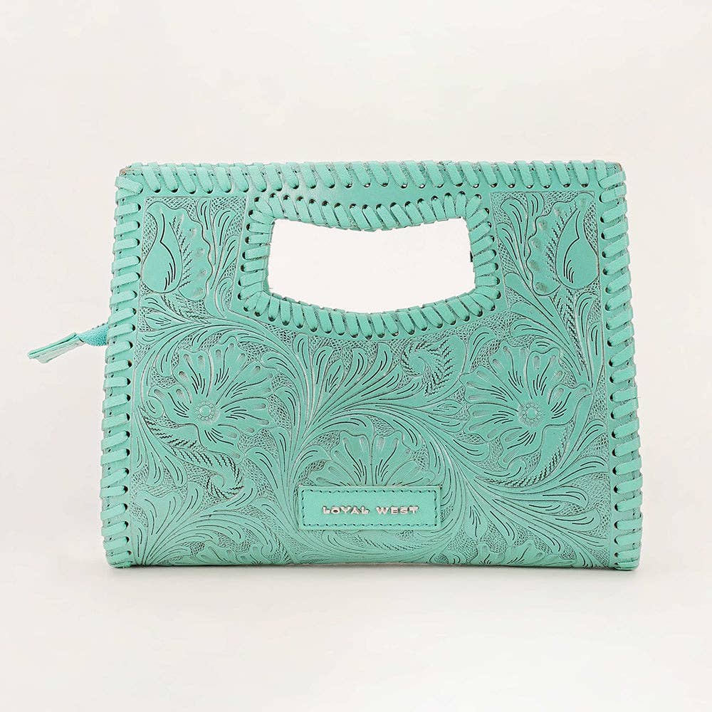 Alma Hand-Tooled Leather Crossbody Bag