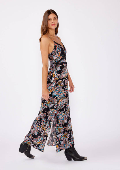 Desert Daydream Lace Trim Maxi Dress