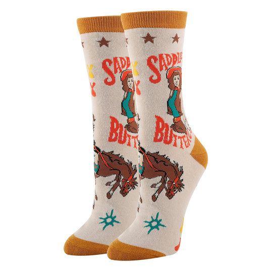 Saddle Up | Women’s Western Cowgirl Crew Socks