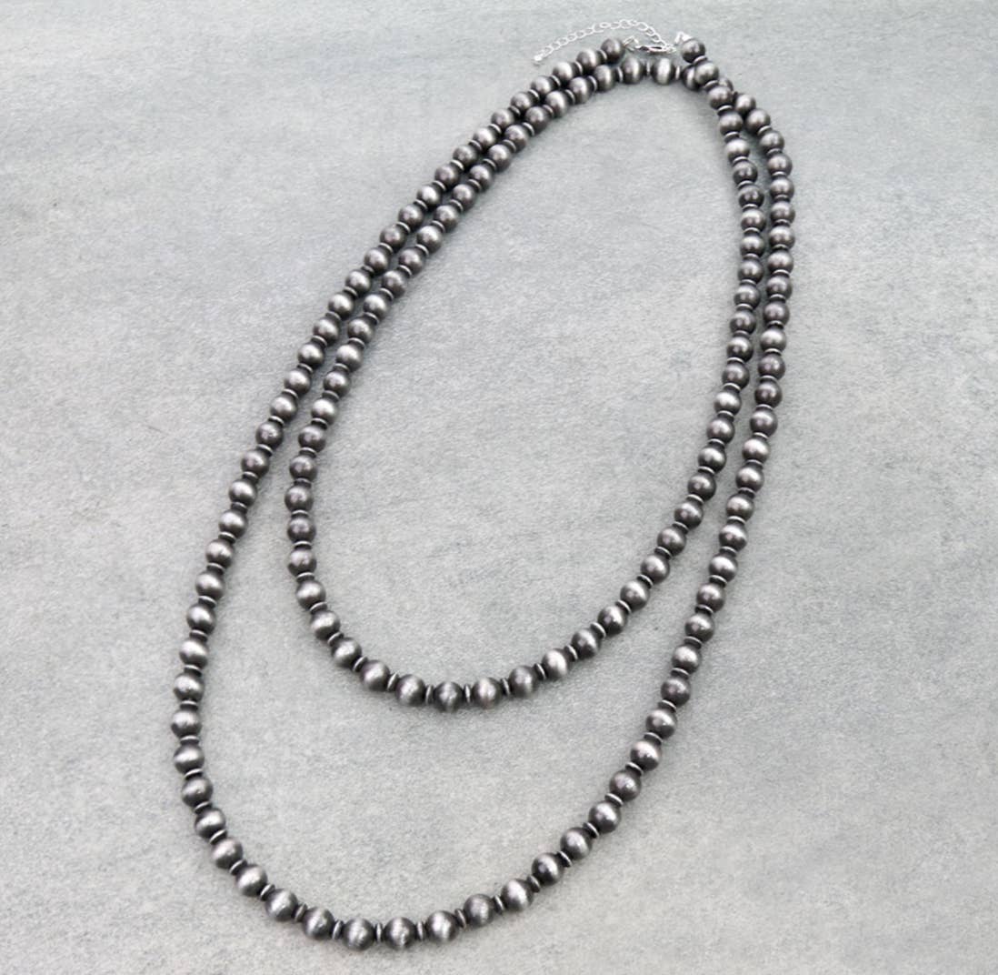 60" Turquoise Navajo Pearl Western Necklace