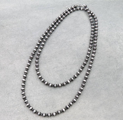 60" Turquoise Navajo Pearl Western Necklace