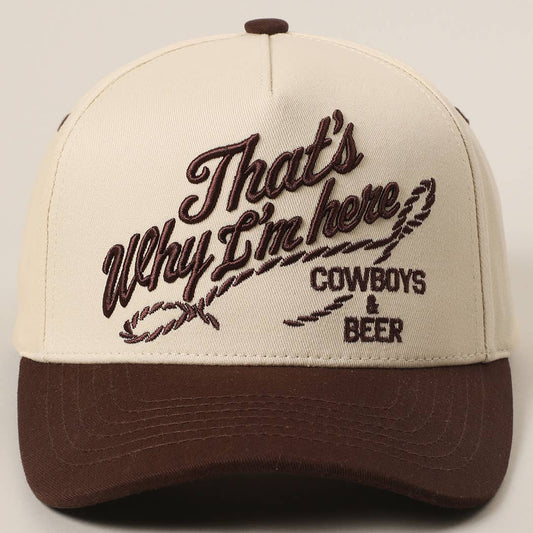 Cowboys & Beer Two-Tone Trucker Hat