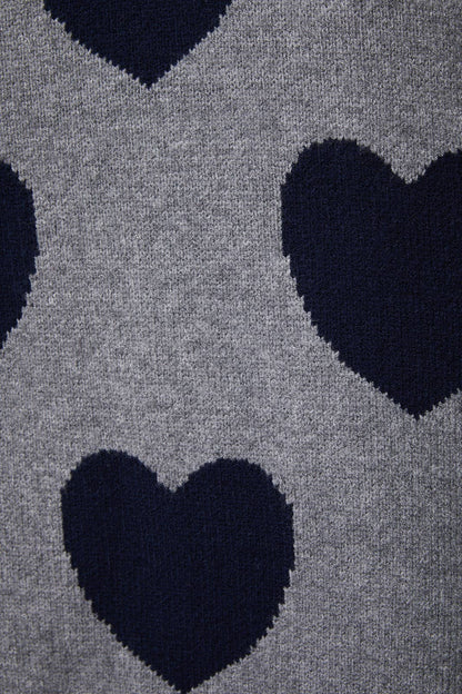 HEART SHAPE DETAIL CARDIGAN