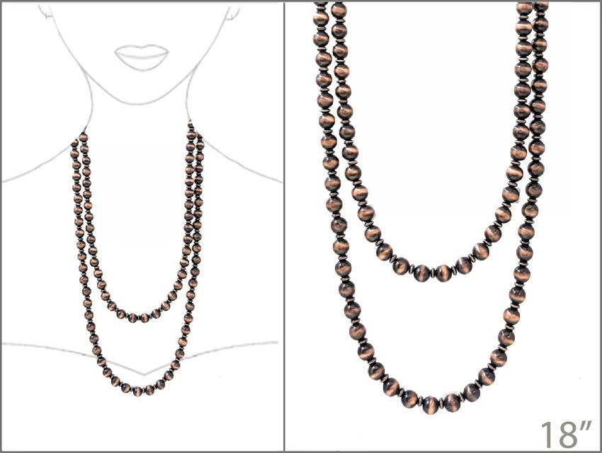60" Turquoise Navajo Pearl Western Necklace