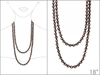 60" Turquoise Navajo Pearl Western Necklace