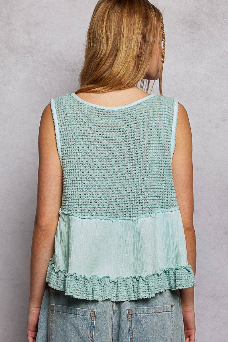 Bluebell Breeze Babydoll Top