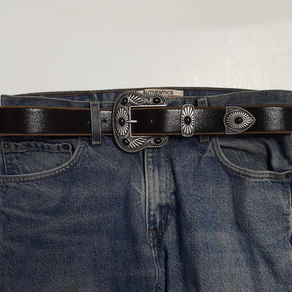 Vintage Stone Western Buckle Bel