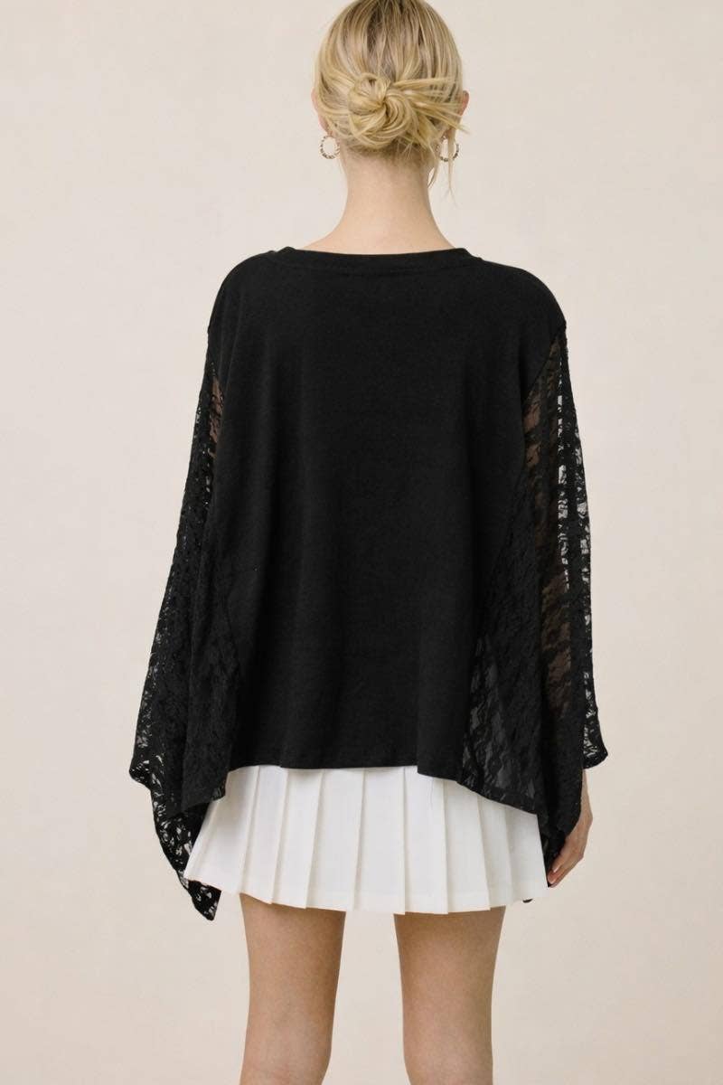 Free Bird 1776 Lace Wing Top