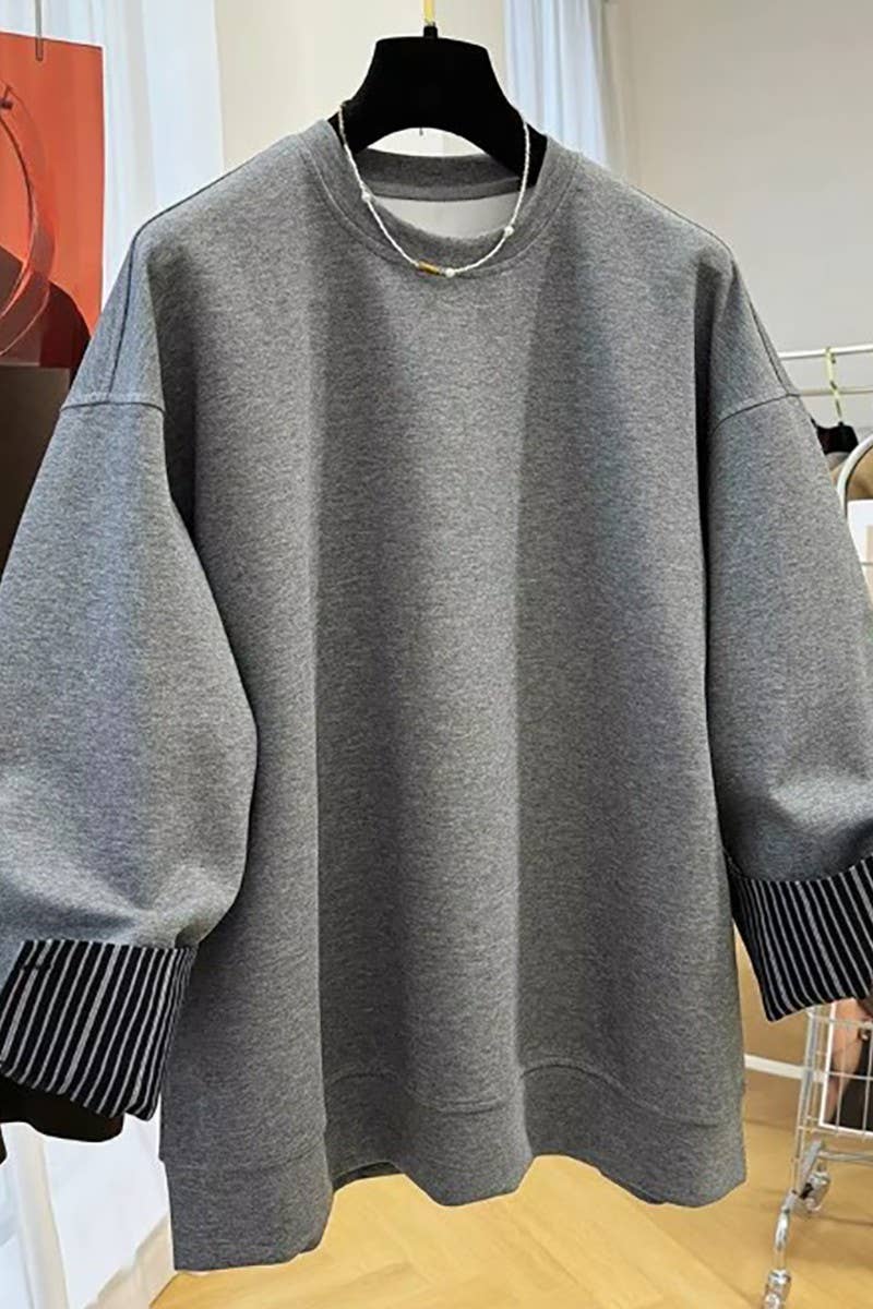 Rust Canyon Stripe Sweatshirt