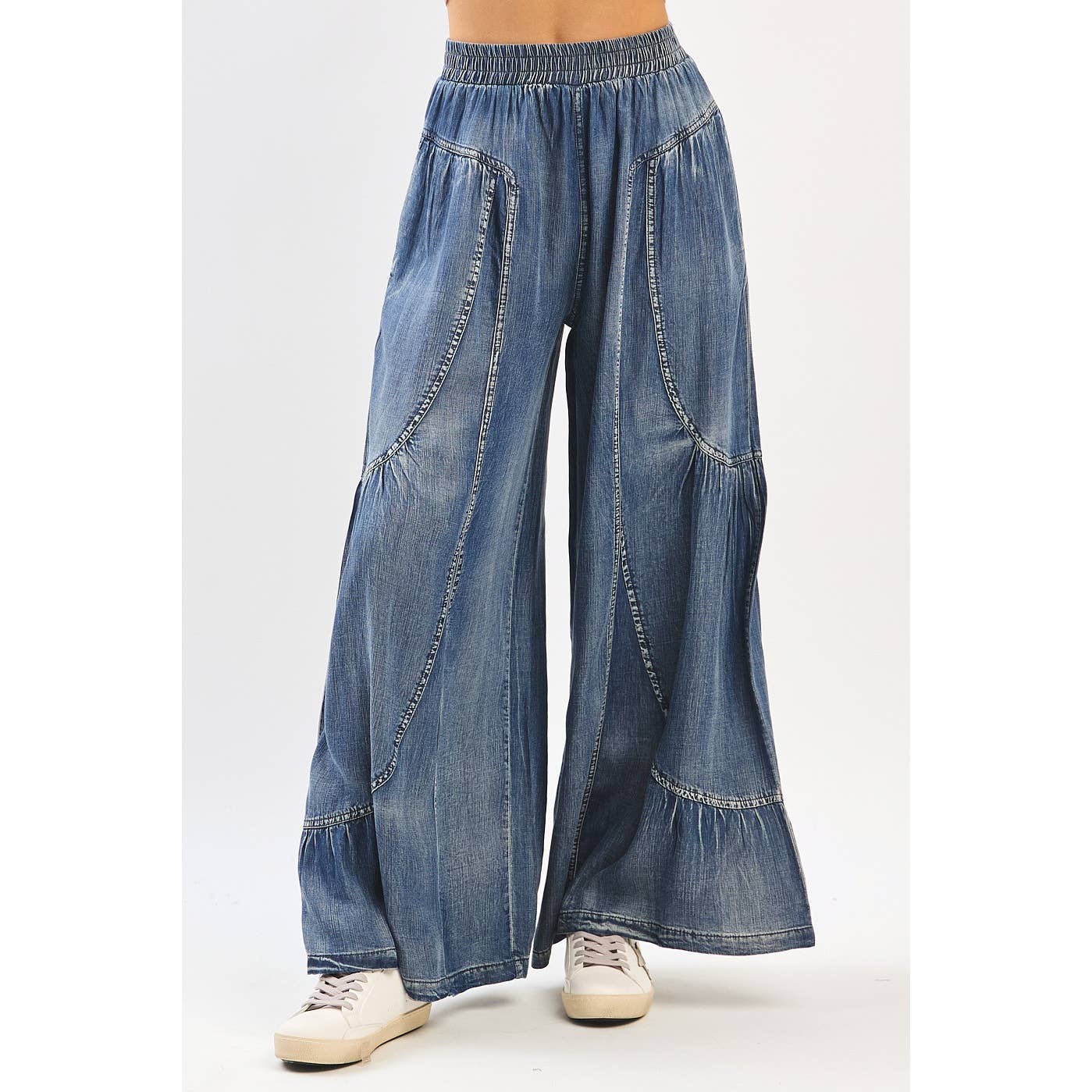 Prairie Breeze Washed Wide Leg Pants