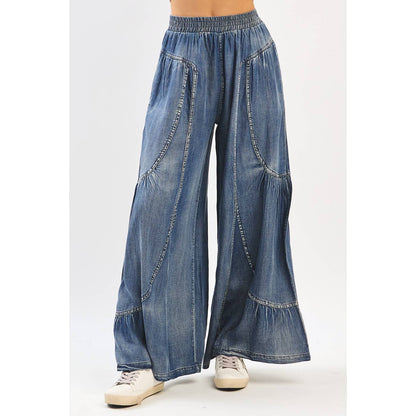 Prairie Breeze Washed Wide Leg Pants