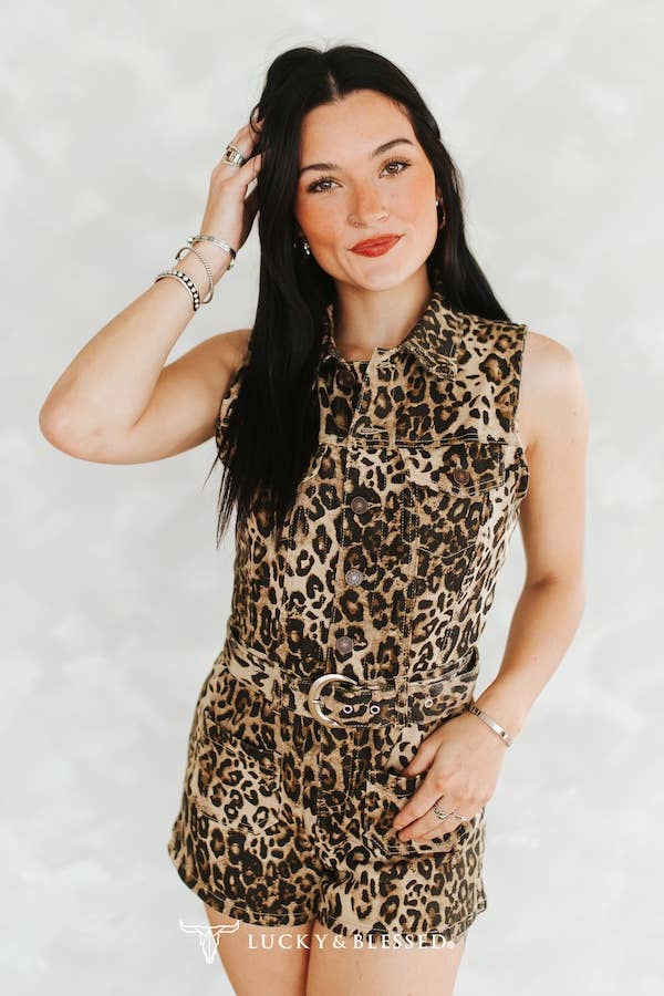 Leopard Trail Romper