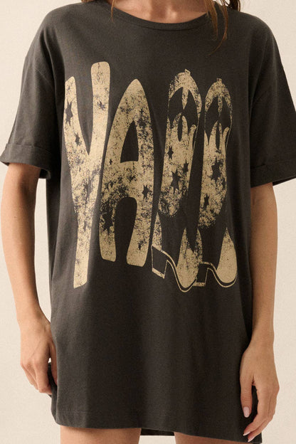 Y’all Stars & Boots Mineral Washed Tee