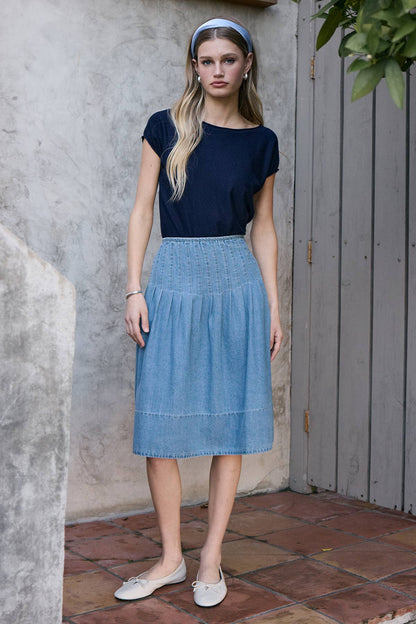 Cap-Sleeve Knit Top | Western Layering