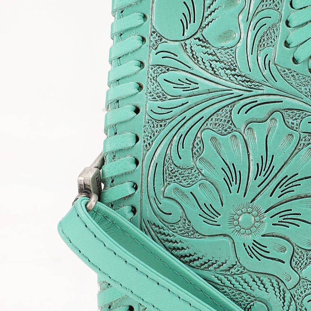 Alma Hand-Tooled Leather Crossbody Bag