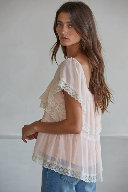 Rodeo Romance Ruffle Top