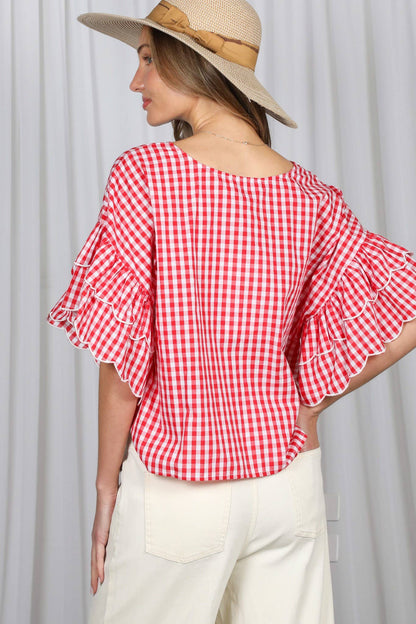 Prairie Picnic Ruffle Top