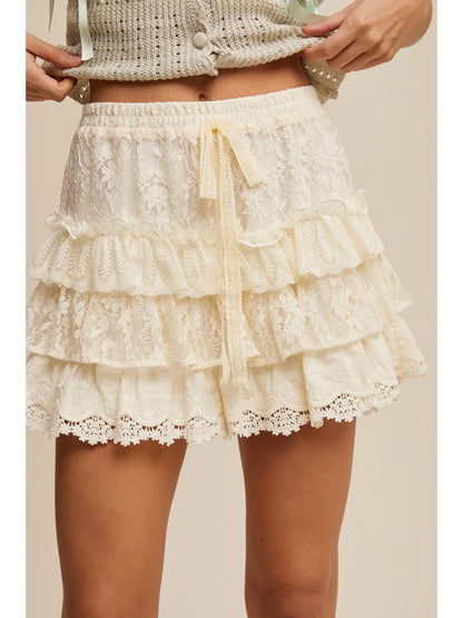 The Nashville Lace Bloom Shorts