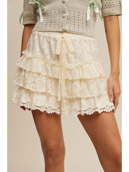 The Nashville Lace Bloom Shorts