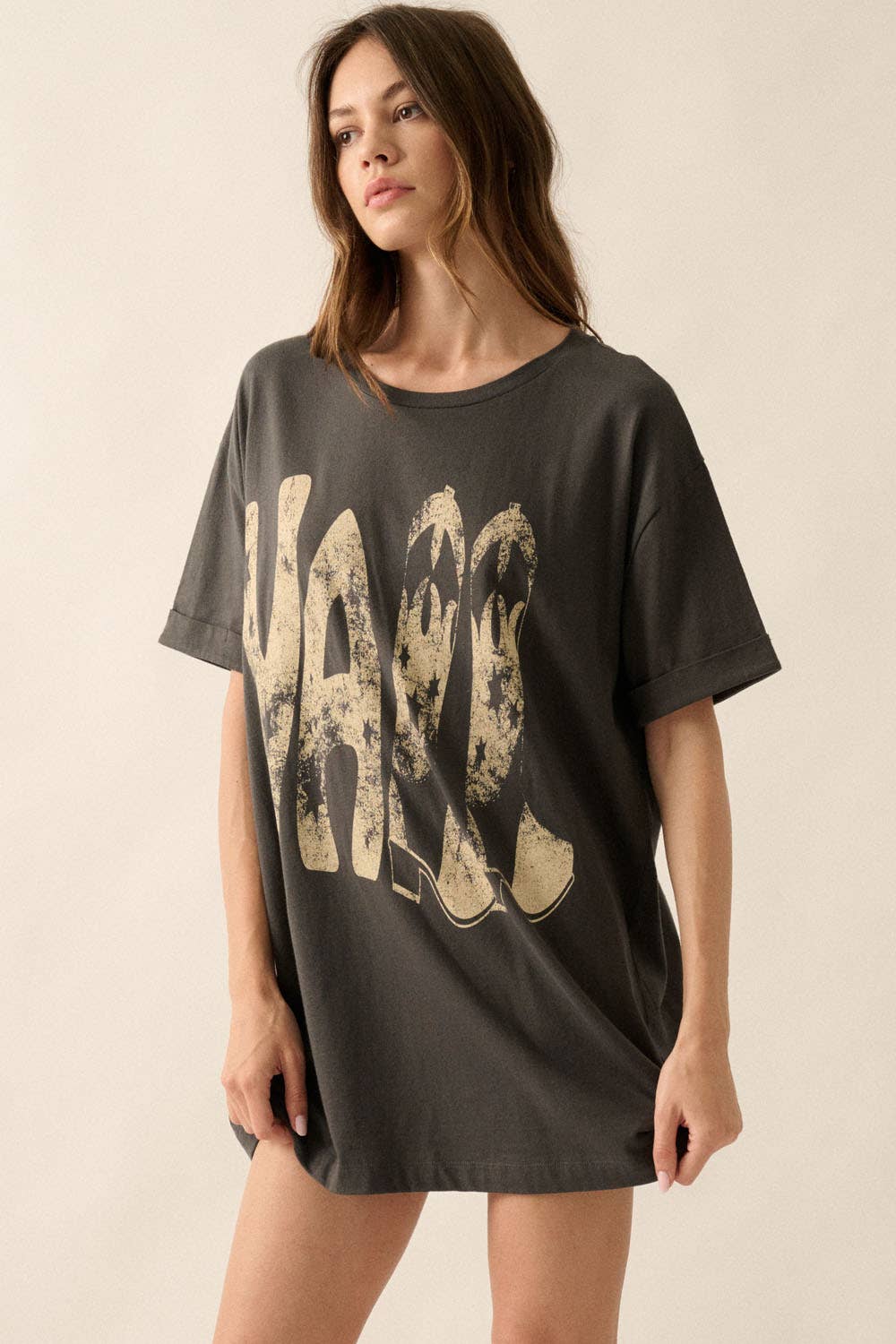Y’all Stars & Boots Mineral Washed Tee