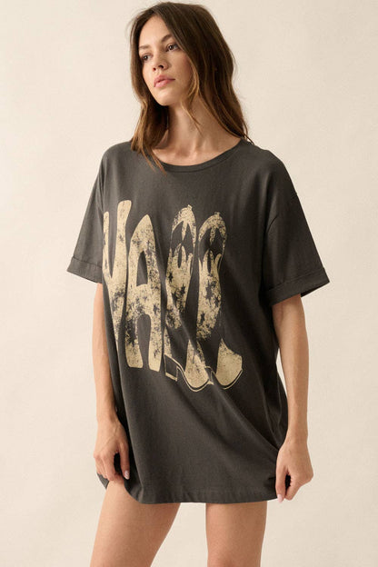Y’all Stars & Boots Mineral Washed Tee