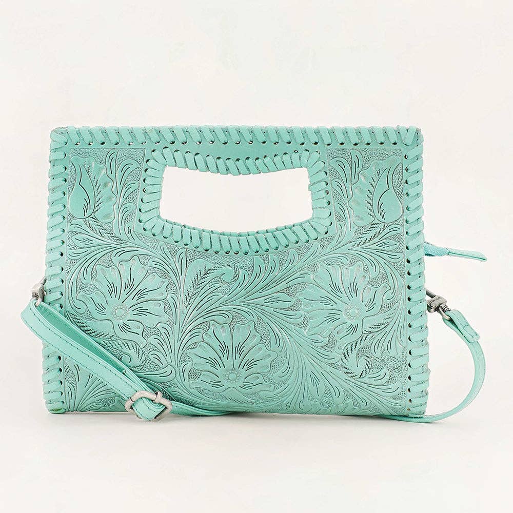 Alma Hand-Tooled Leather Crossbody Bag