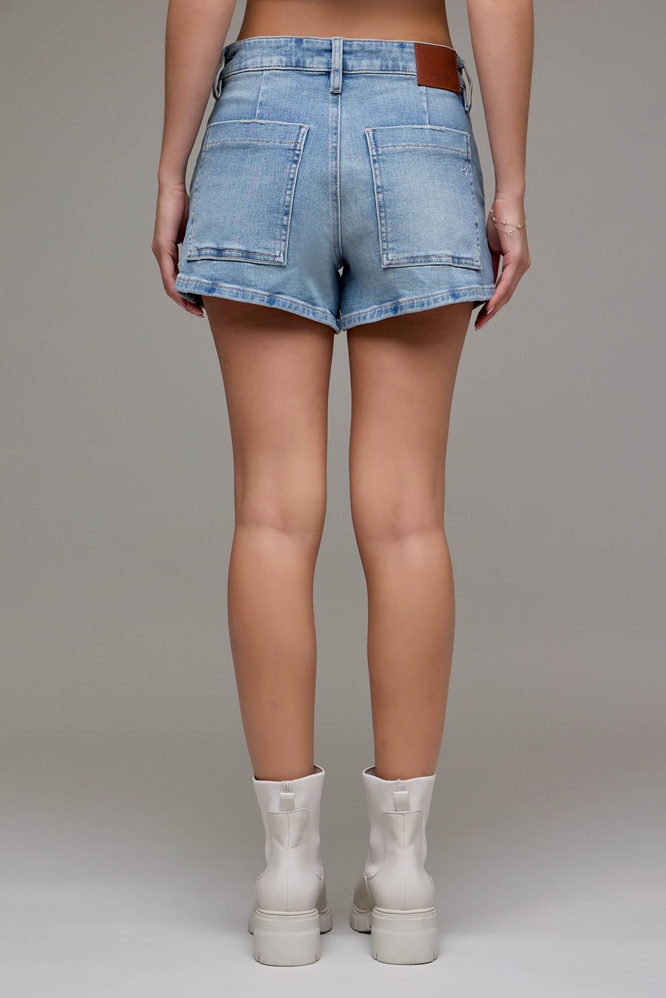 Finn High Rise Denim Shorts