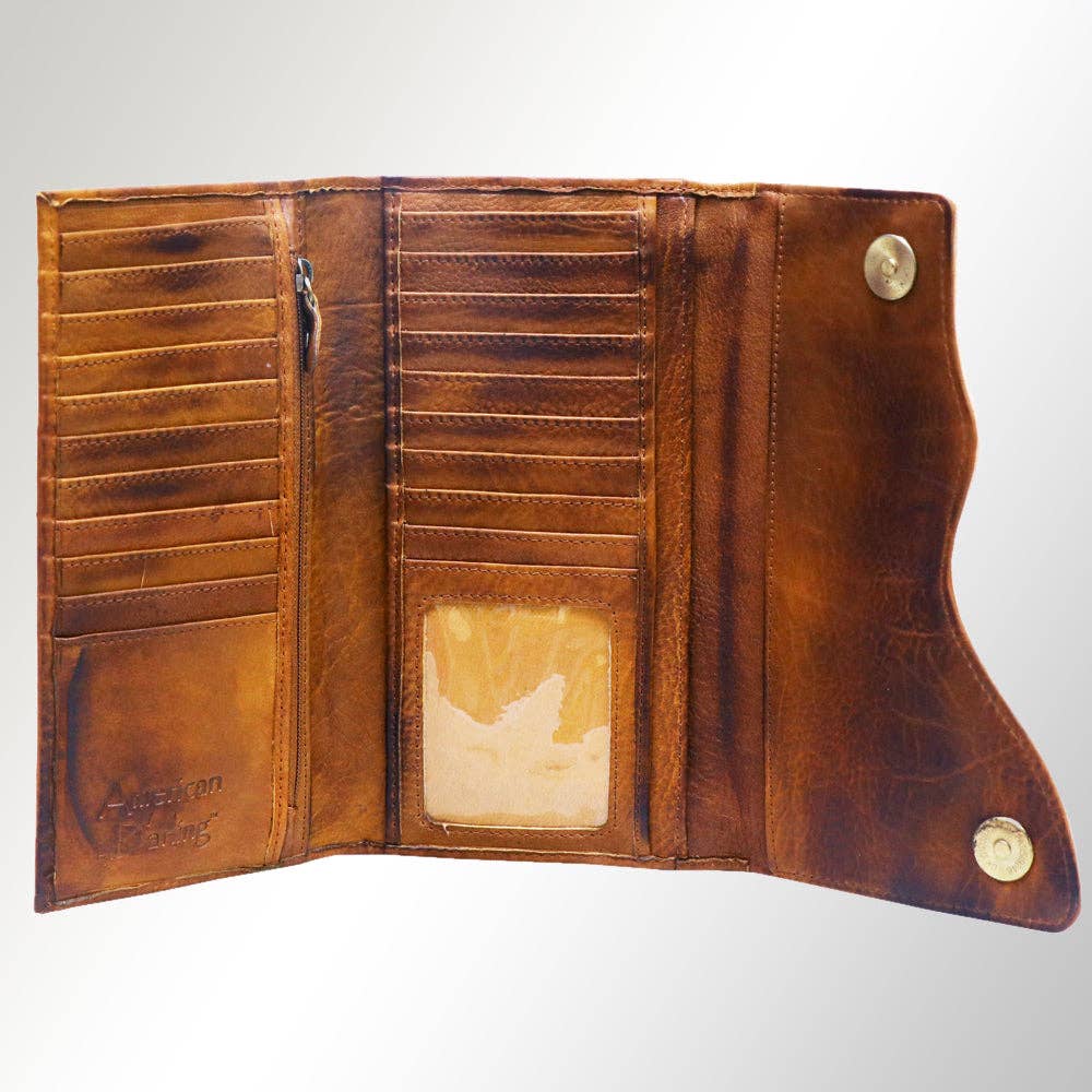 Western Heritage Hand-Tooled Leather Mini Crossbody