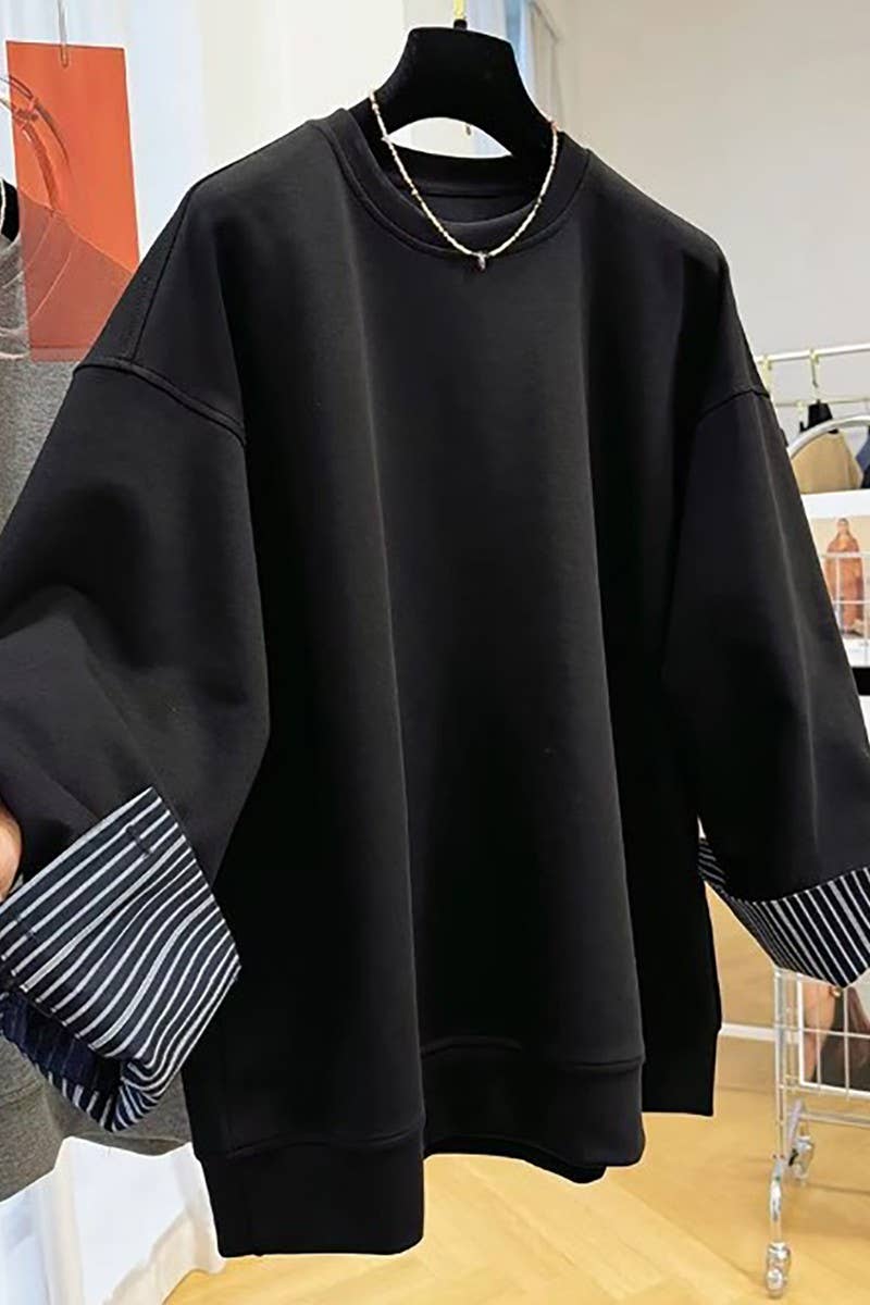 Rust Canyon Stripe Sweatshirt