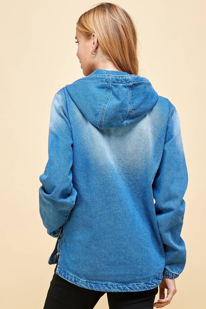 Women's Denim Hoodie