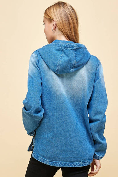 Women's Denim Hoodie