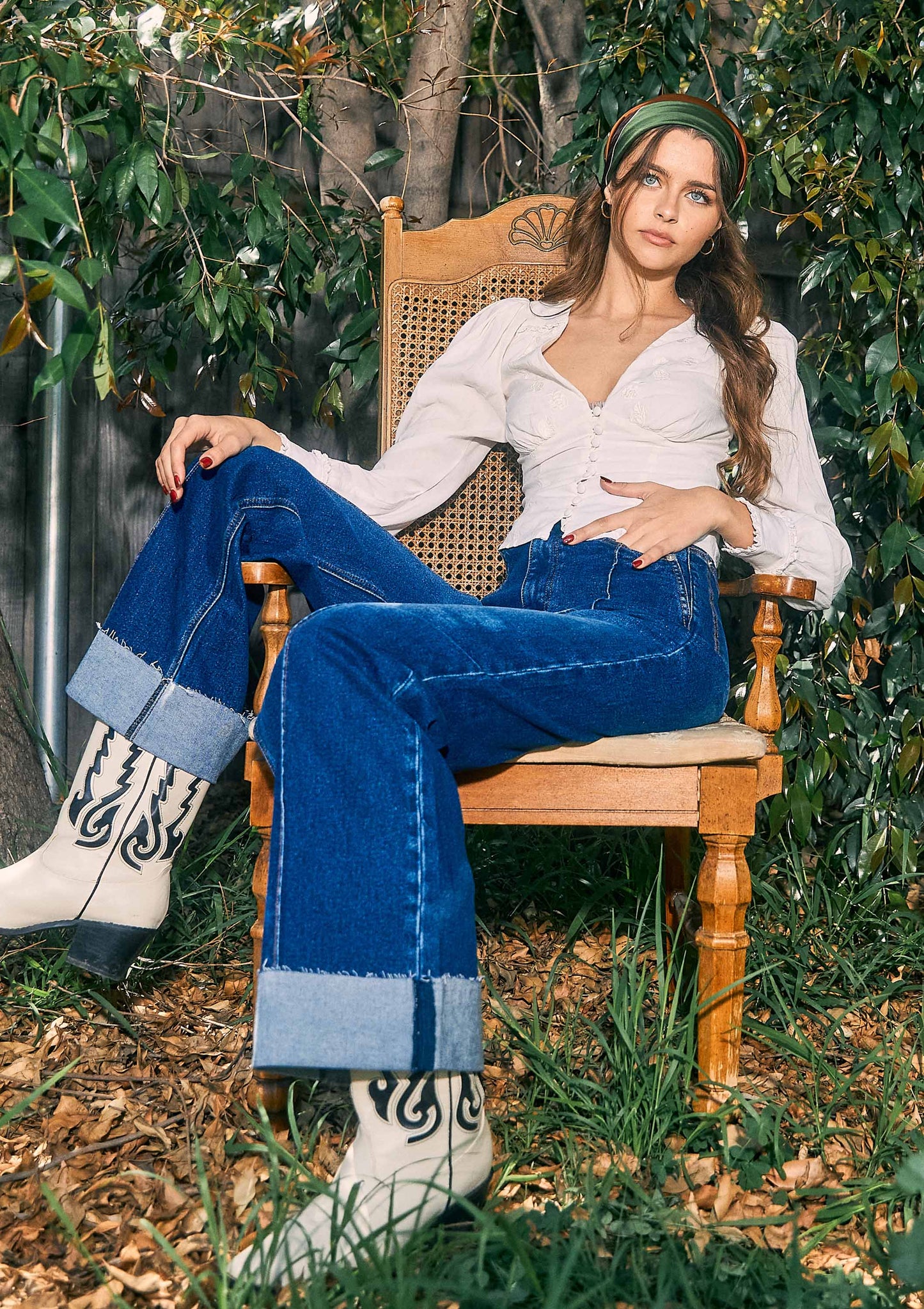 Cowgirl Classic Wide Leg Jeans – Dark Stone