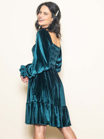 Velvet Prairie Tiered Dress